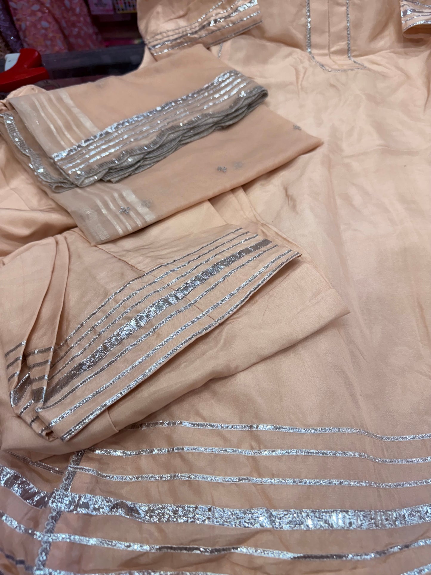 Beautiful designer flare top with farashi salwar suit