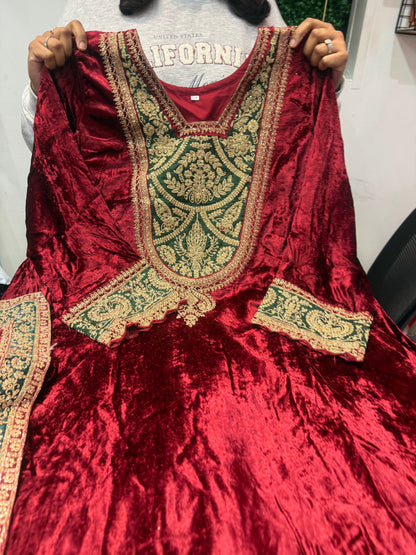 Beautiful designer anarkali plazo suit