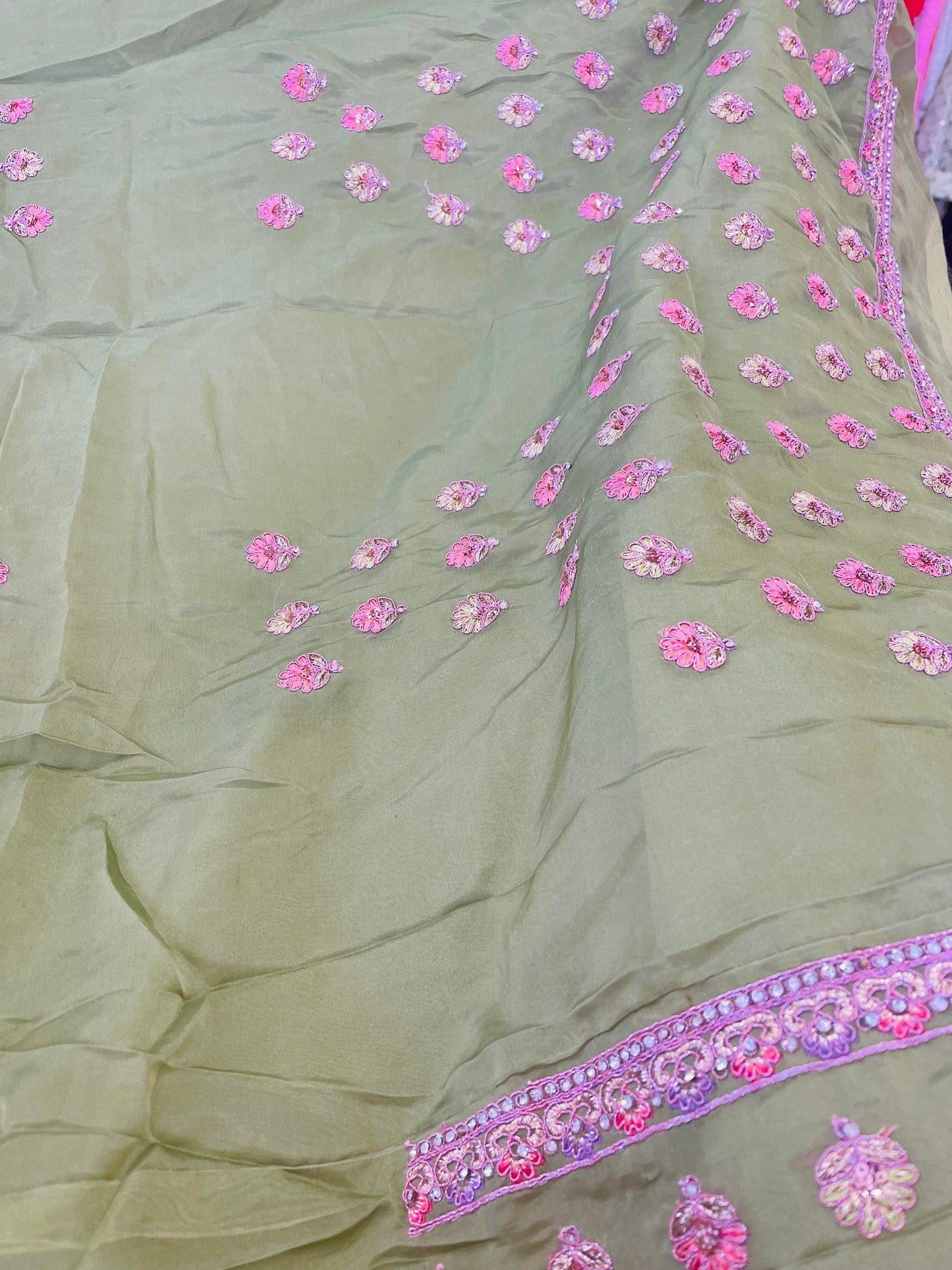 Beautiful designer heavily embroidery lengha choli