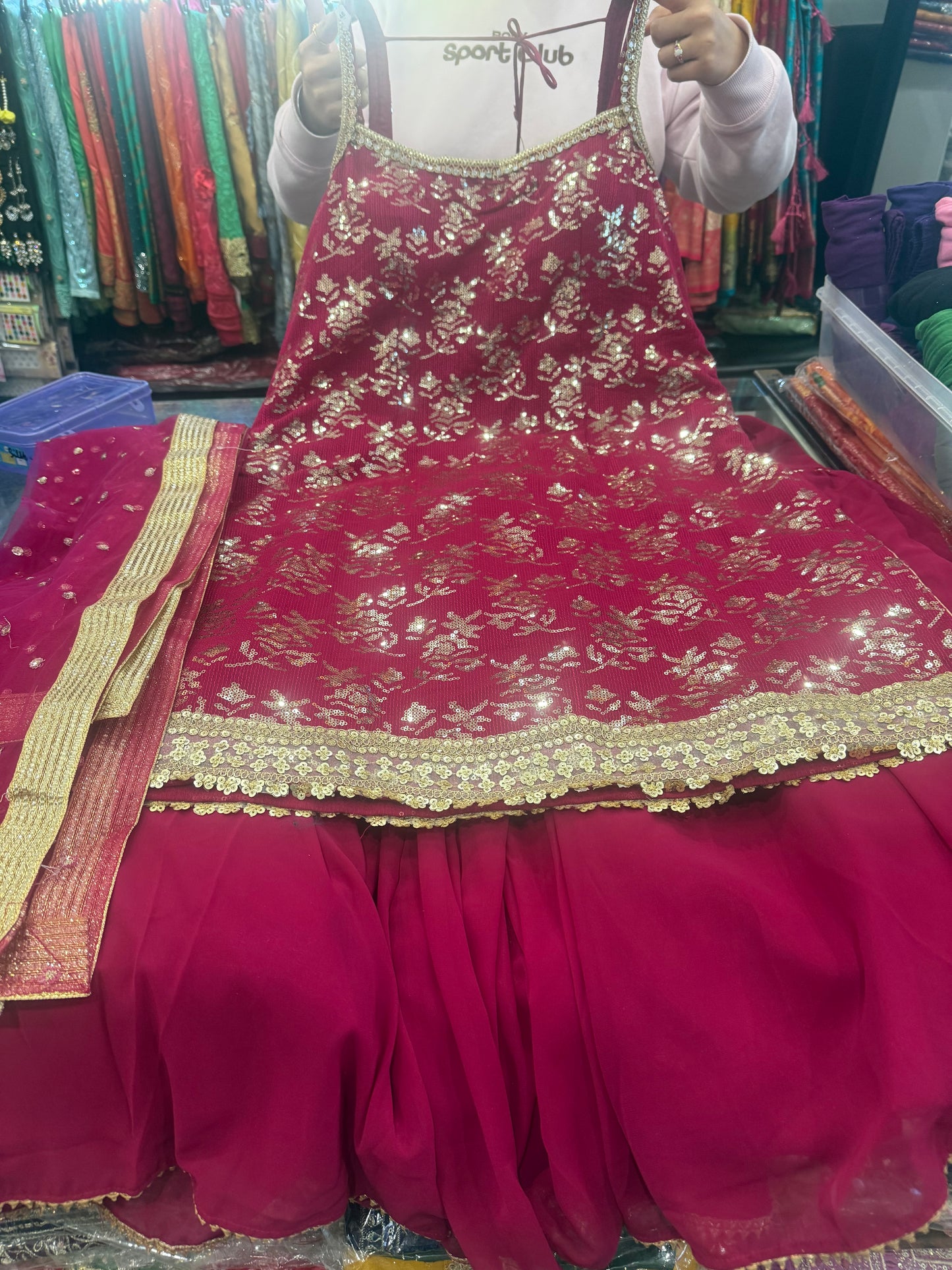 Beautiful designer sharara suit