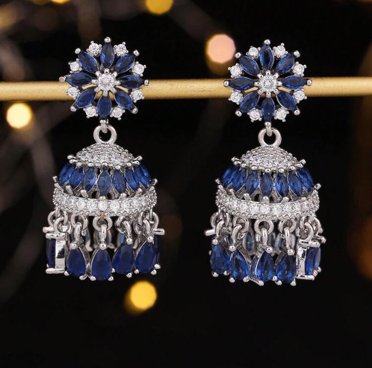 Beautiful designer American Daimond jhumki