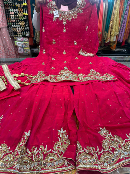 Beautiful designer sharara suit