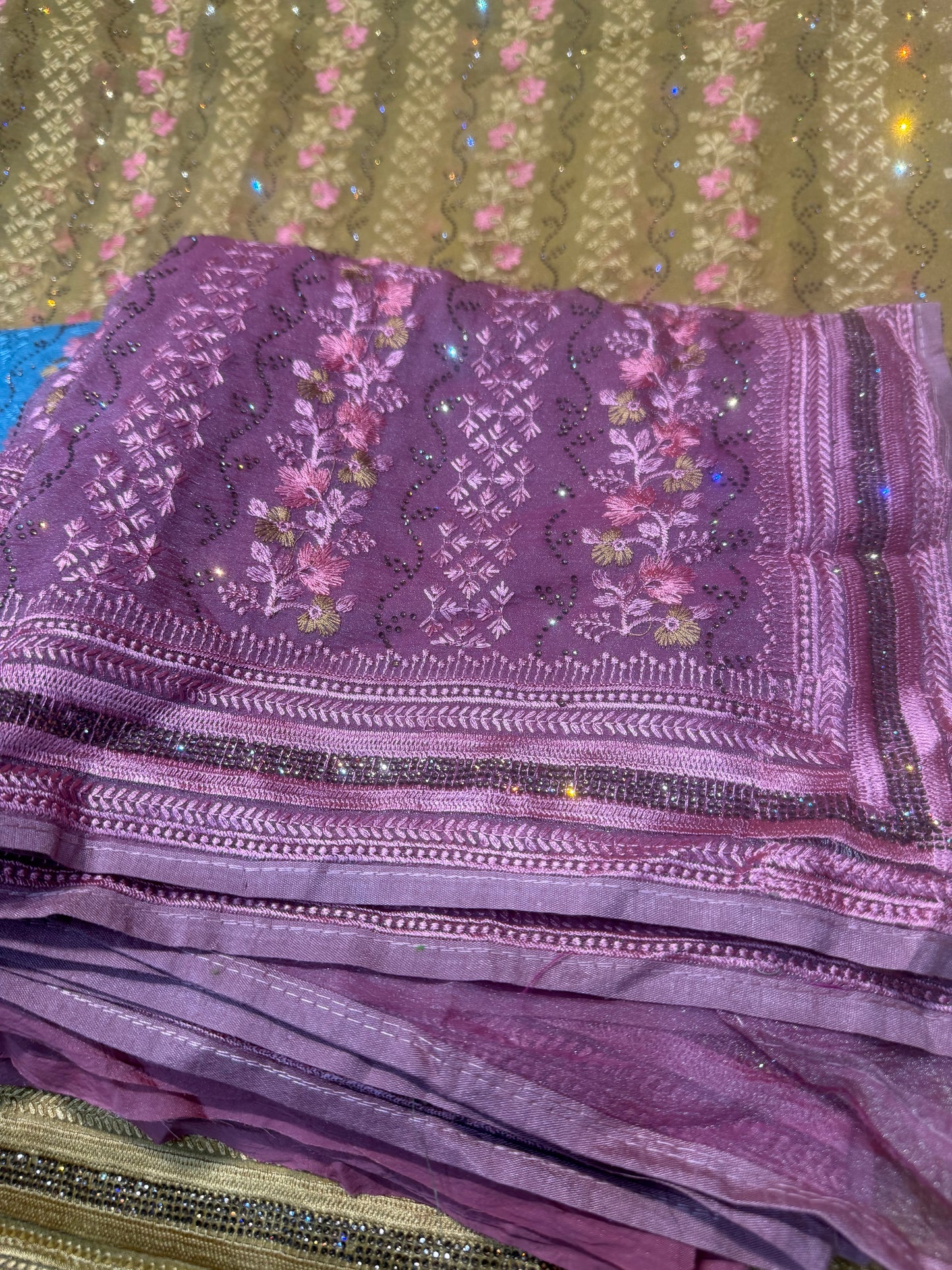 Beautiful designer fully Embroidery saree