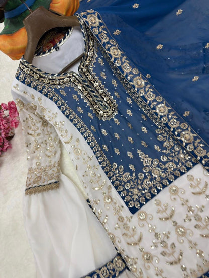 Beautiful designer sharara suit