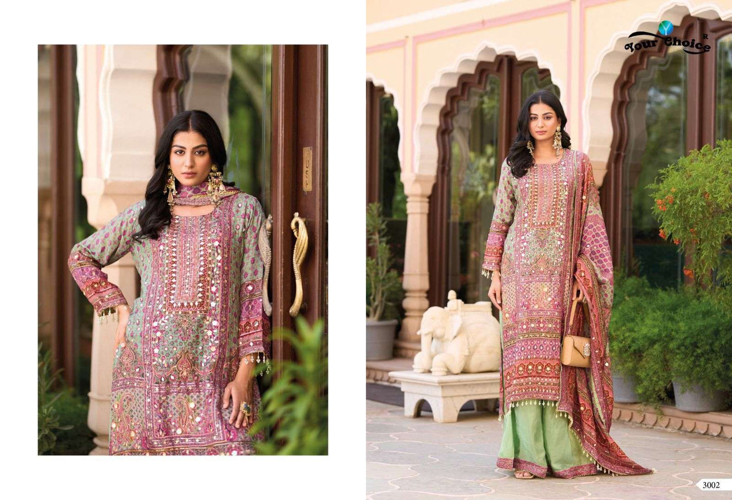 Beautiful designer Pakistani style plazo suit