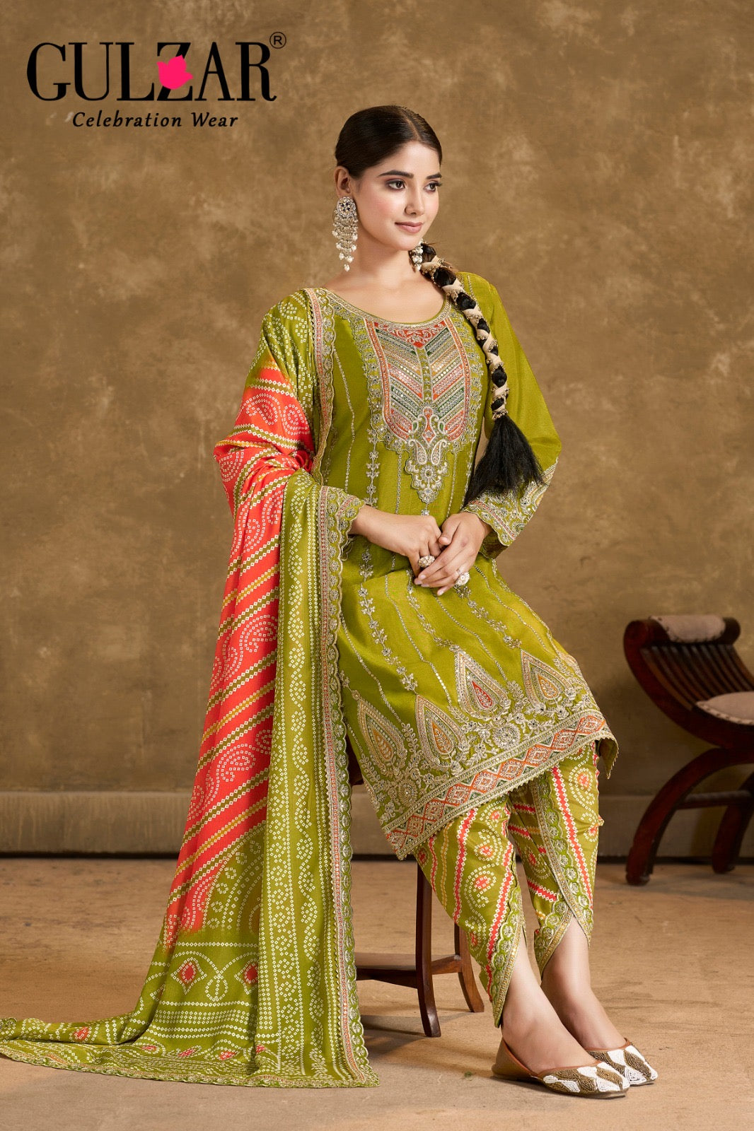 Beautiful designer dhoti salwar suit