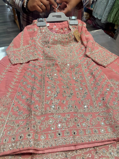 Beautiful designer plazo suit for kids