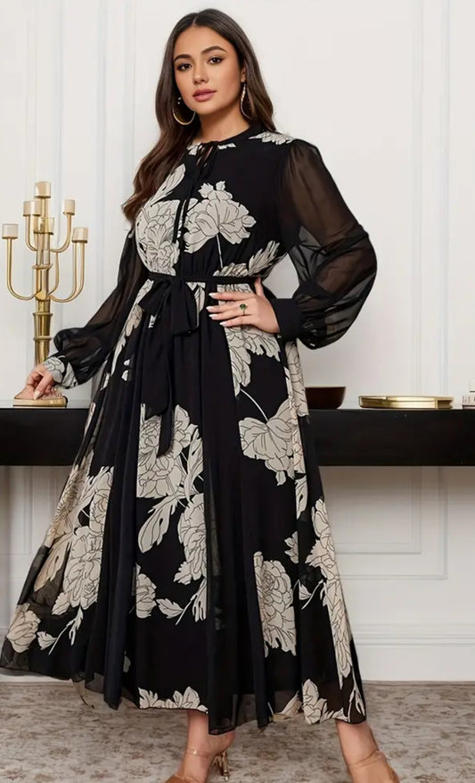 Beautiful designer long dress floral