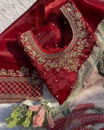 Beautiful designer plazo suit
