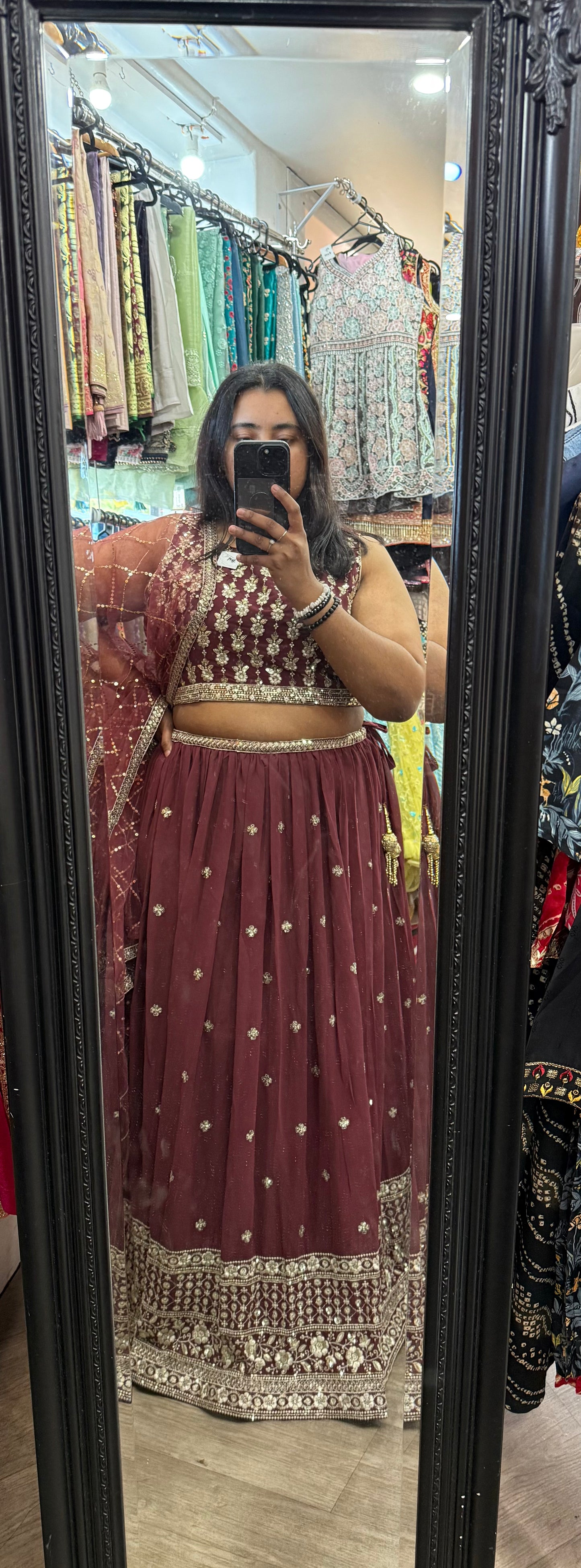 Beautiful designer lengha choli suit