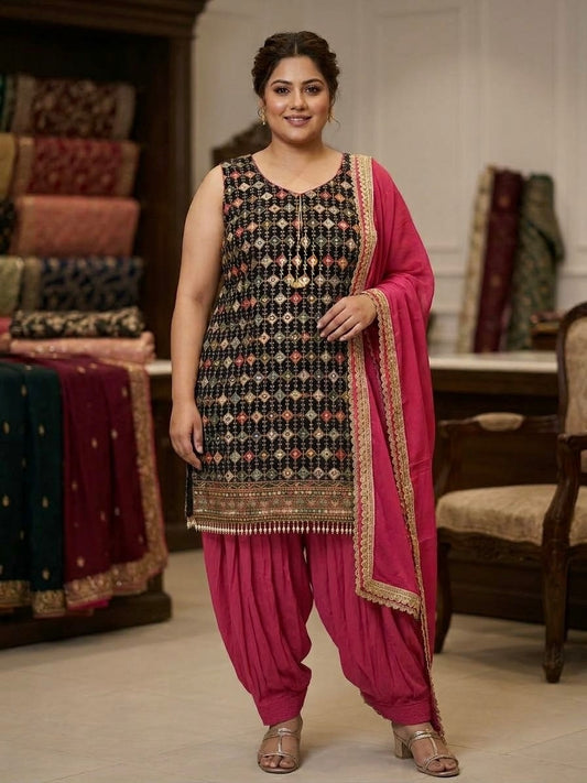 Beautiful designer Punjabi patiala suit