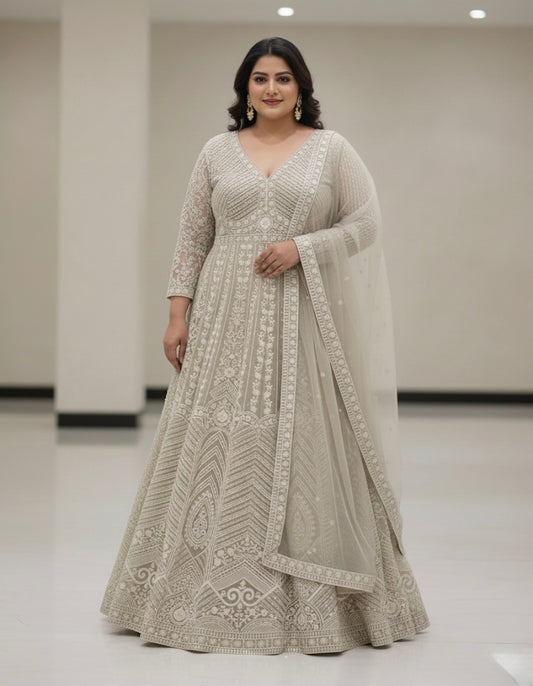 Beautiful designer gown style anarkali