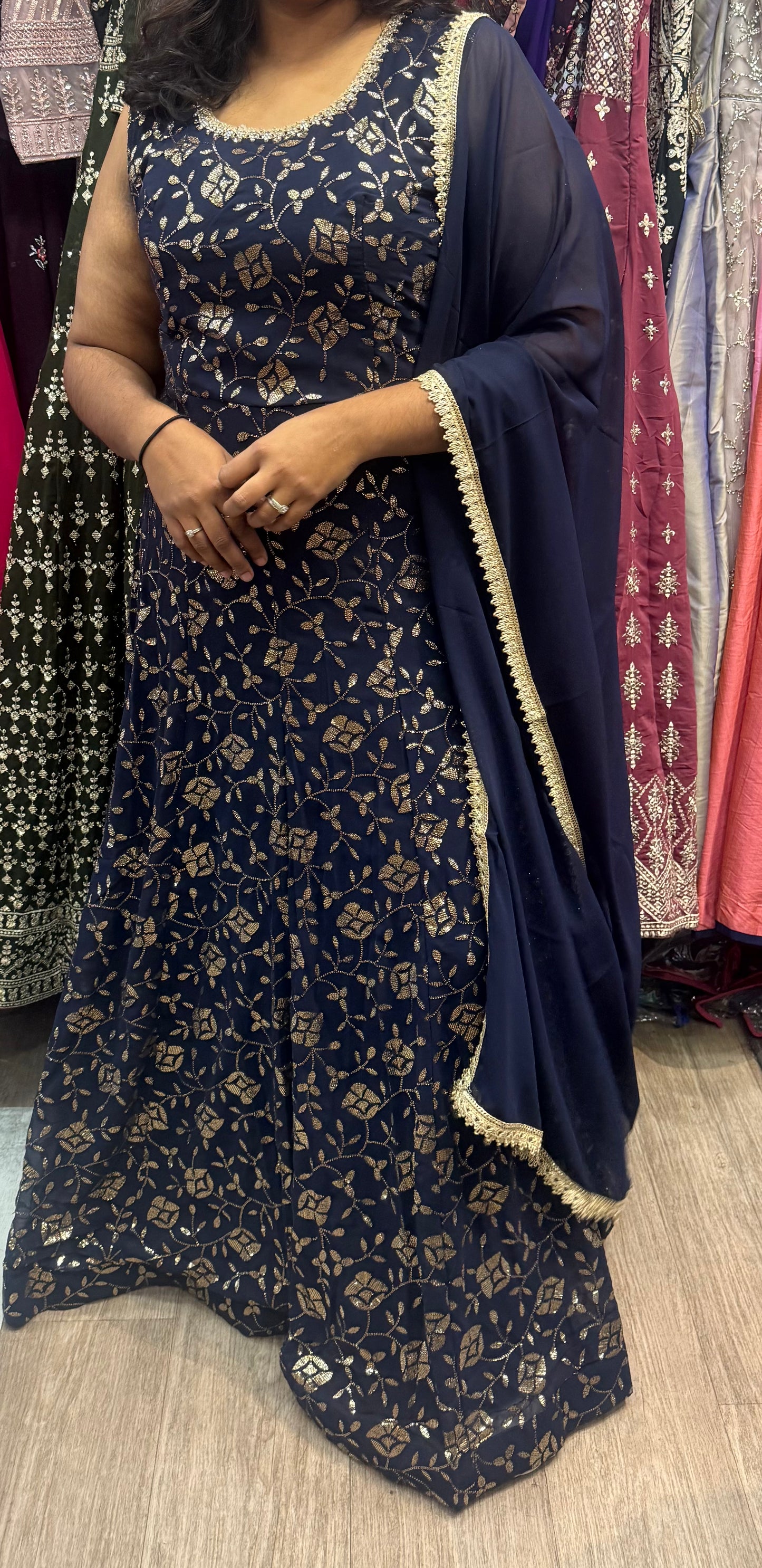 Beautiful designer anarkali style gown