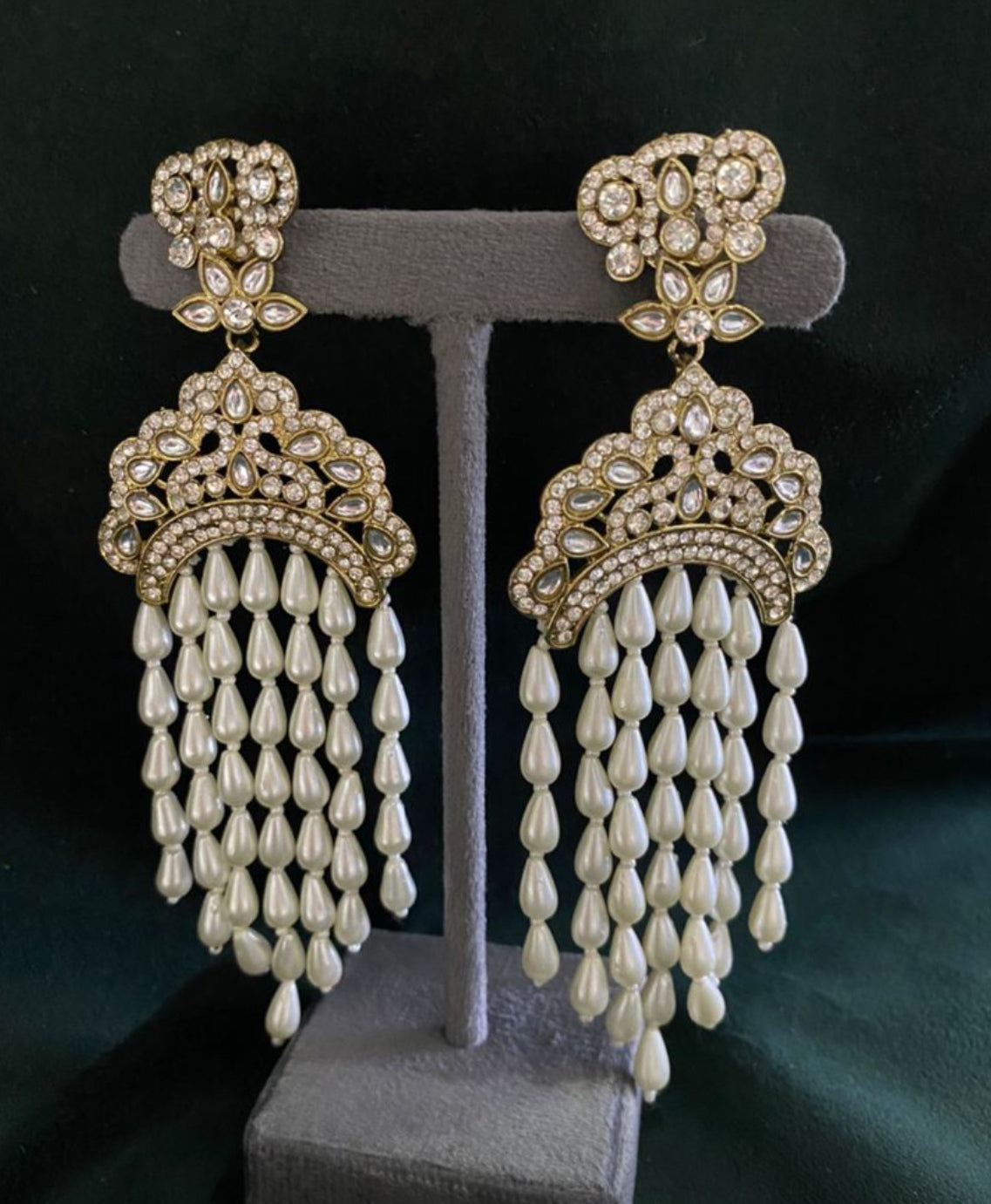 Beautiful designer pearl earrings