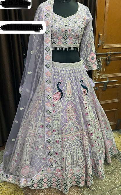 Beautiful designer heavily embroidery lengha choli