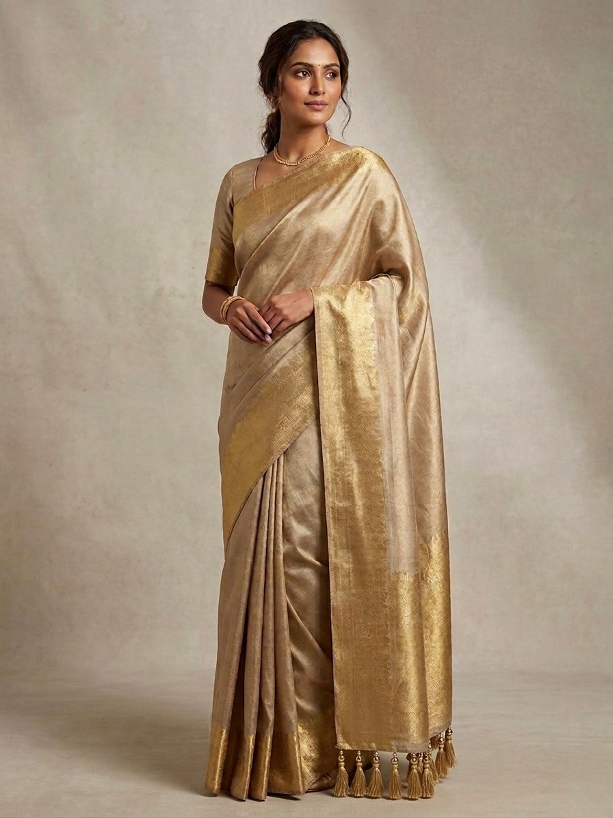 Beautiful designer pure silk saree