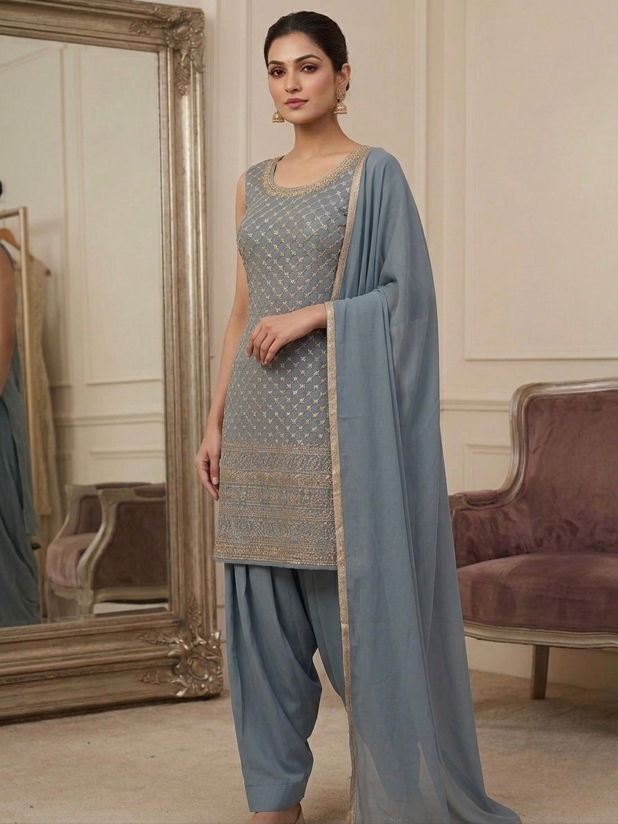 Beautiful designer punjabi patiala suit
