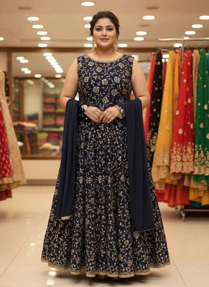 Beautiful designer anarkali style gown