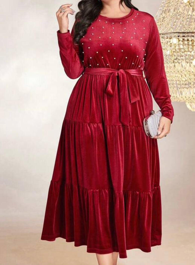 Beautiful designer velvet dress