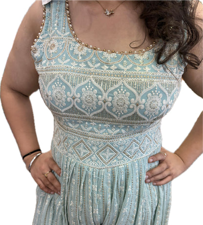 Beautiful designer lucknowi embroidery jumpsuit