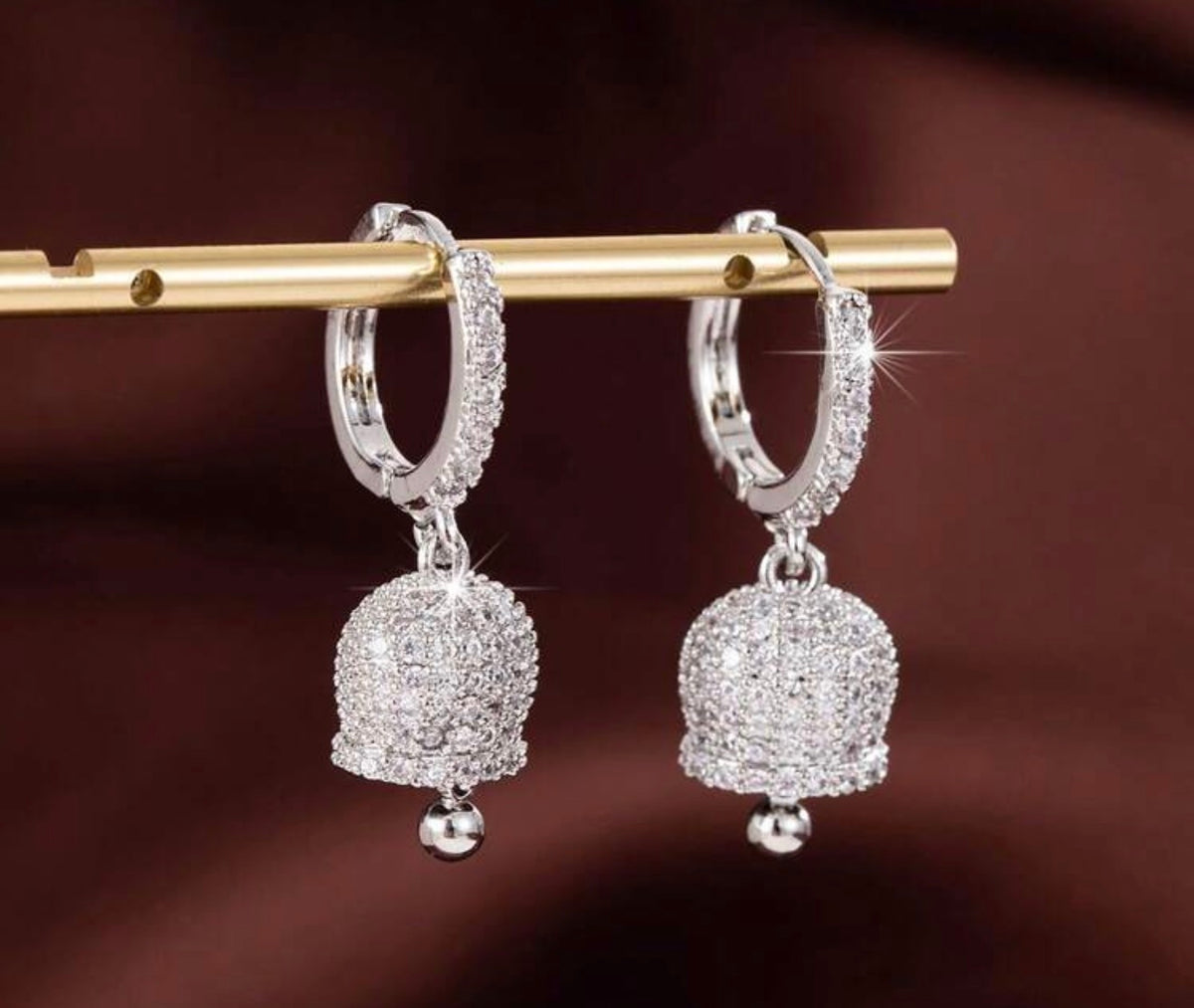 Beautiful designer small American Daimond jhumki