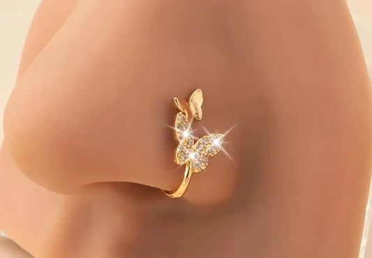 Beautiful designer stone nose ring
