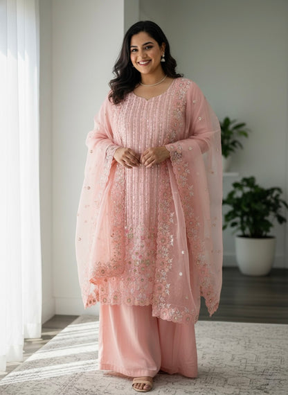 Beautiful designer plazo suit