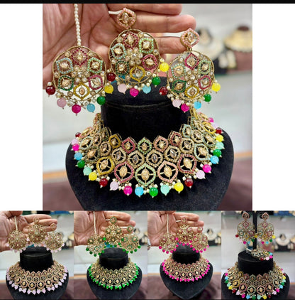 Beautiful designer necklace set