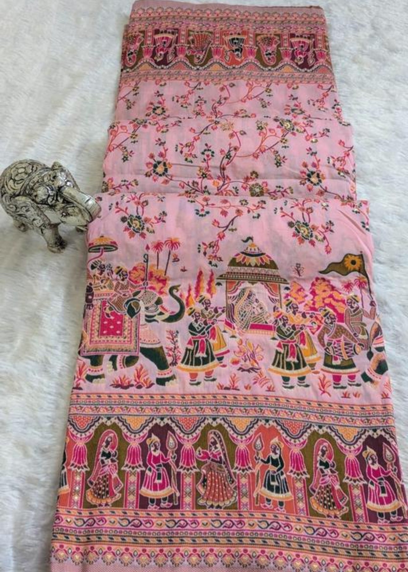 Beautiful designer pure silk saree