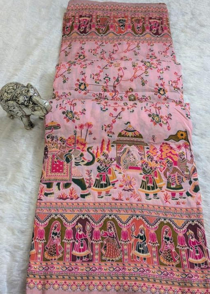 Beautiful designer pure silk saree