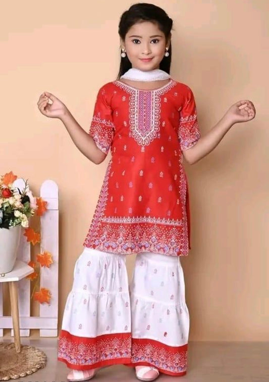 Beautiful designer 3 piece sharara suit