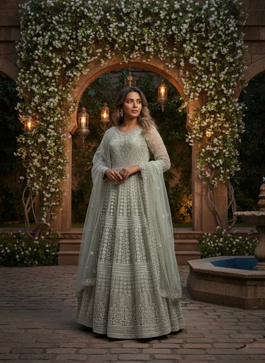 Beautiful designer anarkali gown