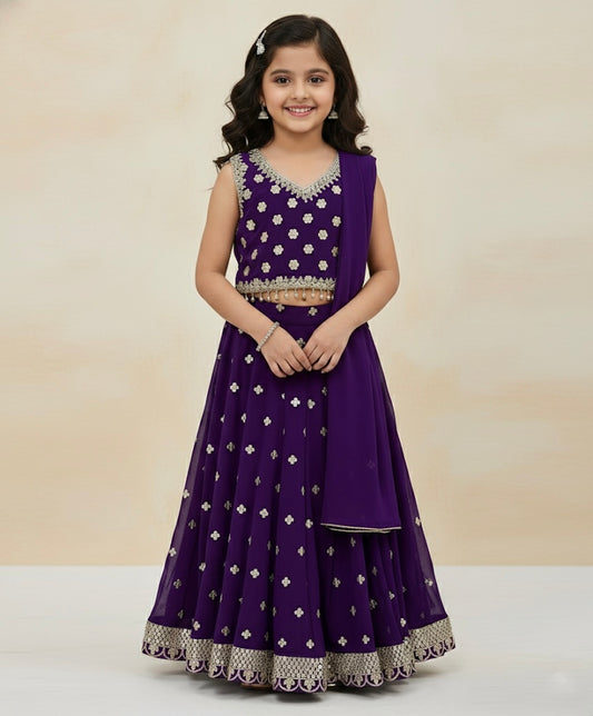 Beautiful designer lengha choli for kids