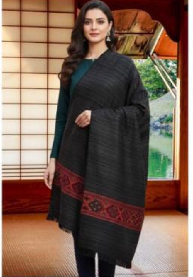 Beautiful designer woolen shawl