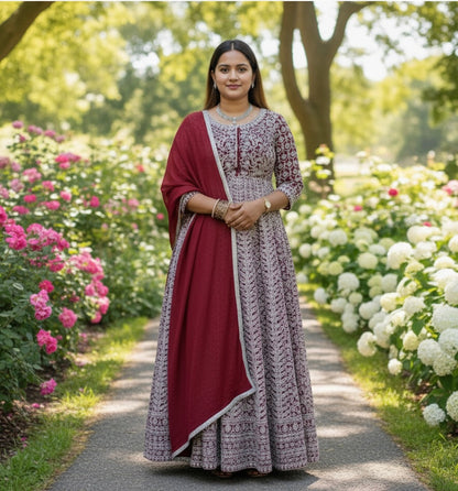 Beautiful designer anarkali style gown