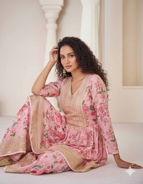 Beautiful designer sharara suit