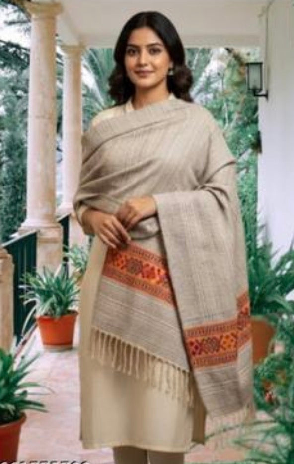 Beautiful designer woolen shawl