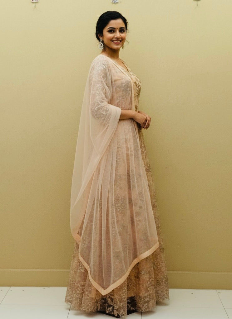 Beautiful designer gown style anarkali suit