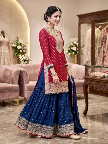 Beautiful designer sharara suit