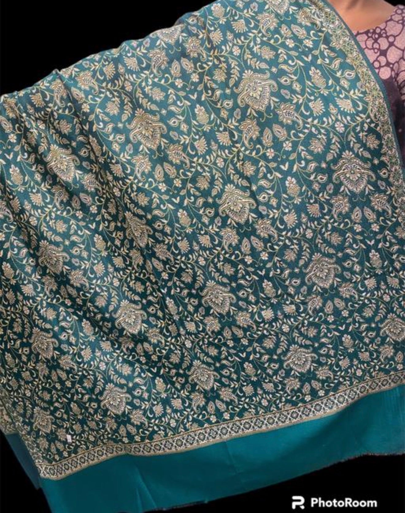 Beautiful designer woolen shawl