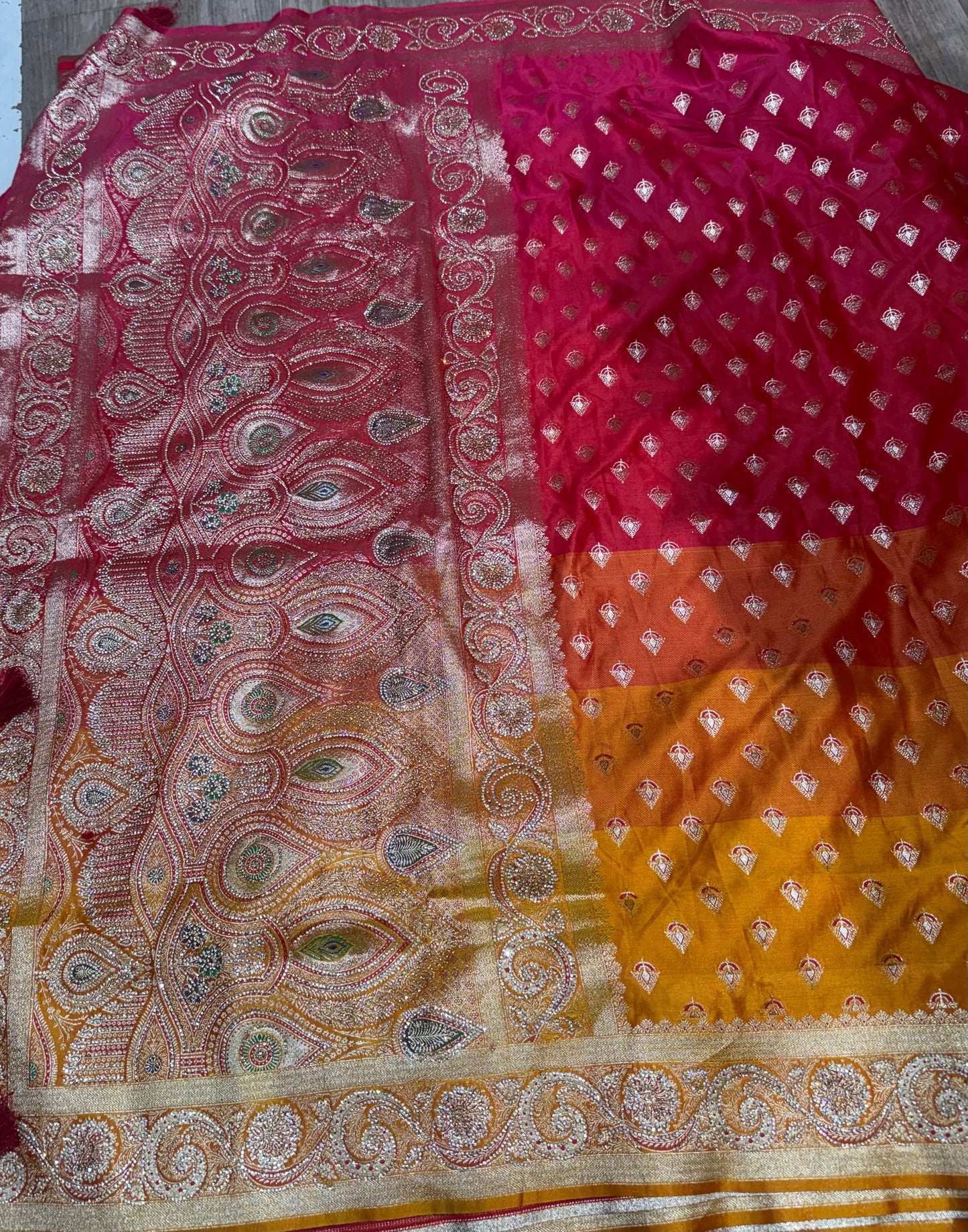 Beautiful designer pure silk saree