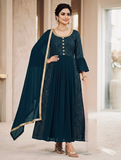 Beautiful designer nyra cut plazo suit