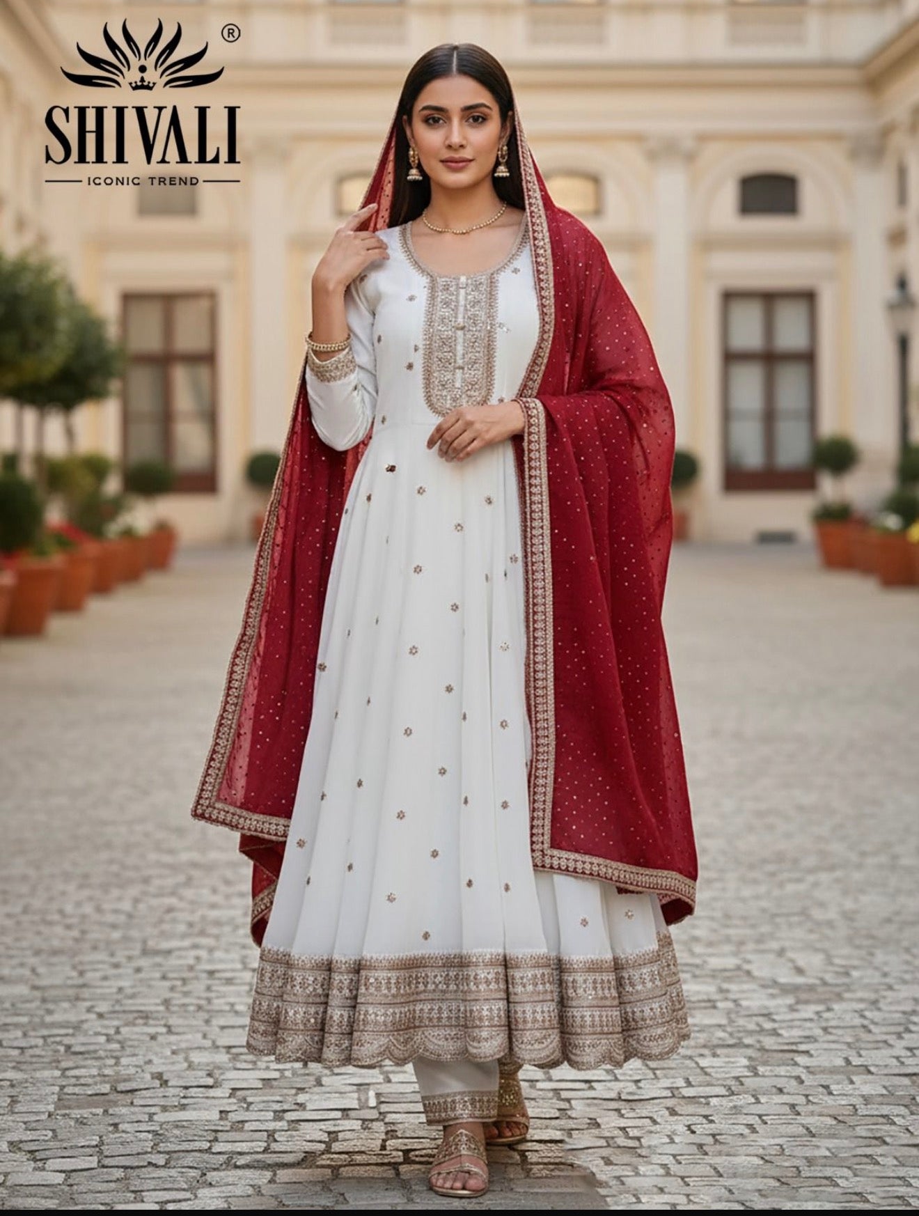 Beautiful designer Pakistani anarkhali suit