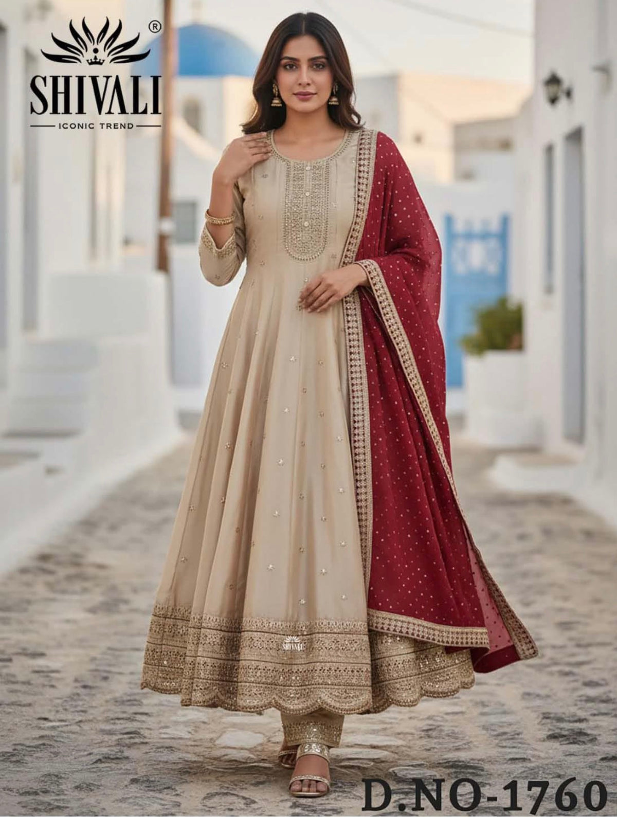 Beautiful designer Pakistani anarkhali suit