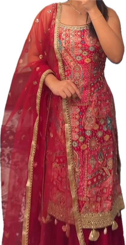 Beautiful designer sharara suit