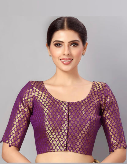 Beautiful designer brocade readymade blouse