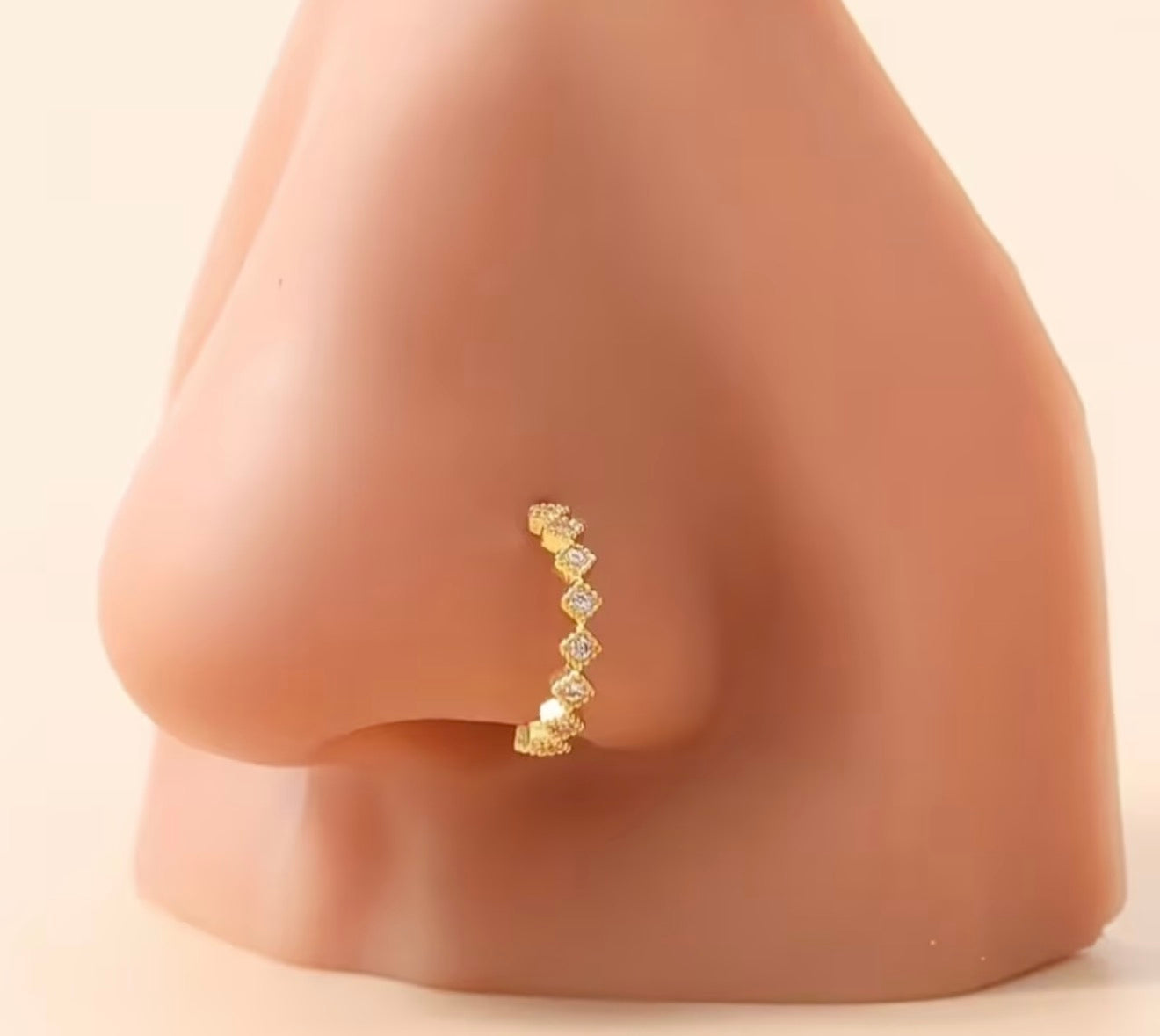 Beautiful designer stone nose ring