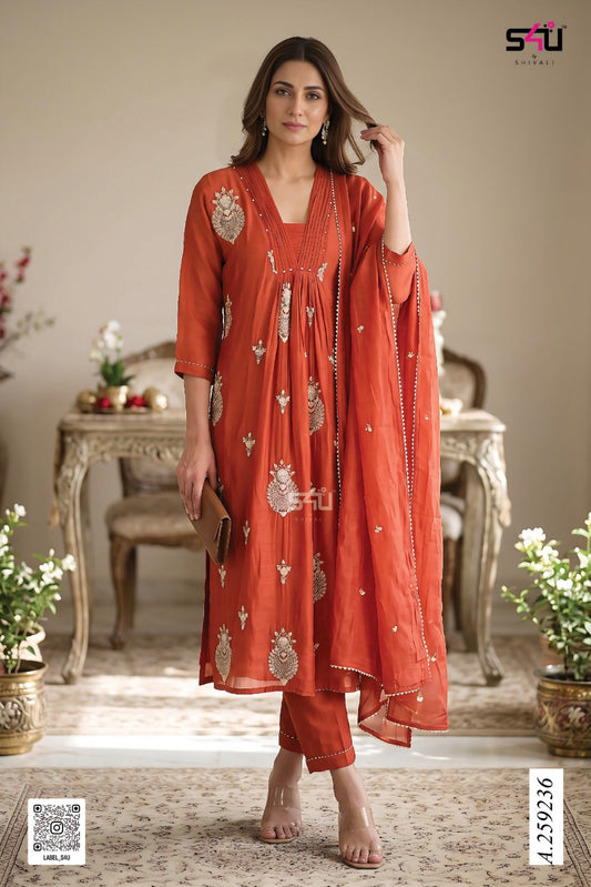Beautiful designer indowestern anarkali suit