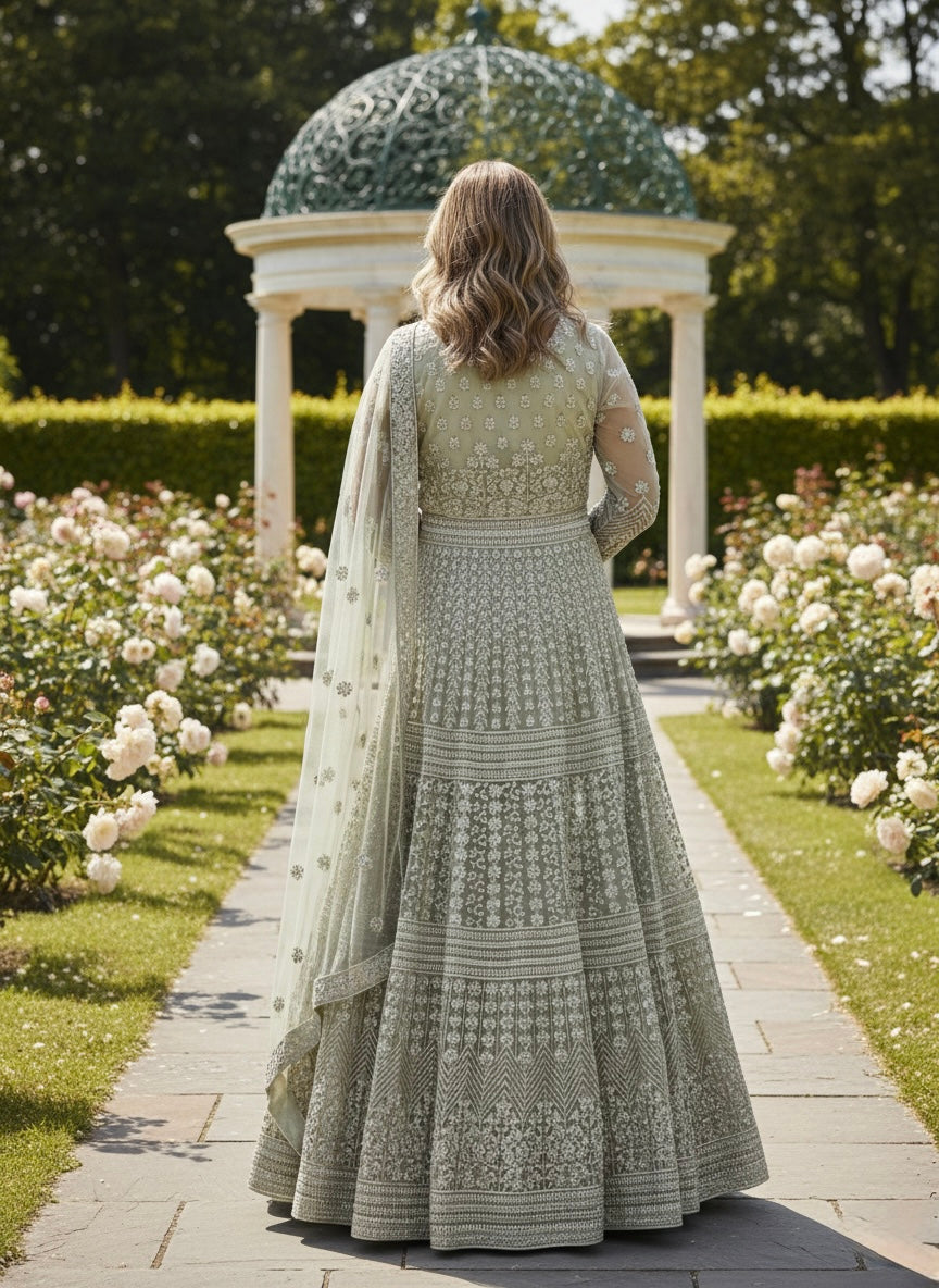 Beautiful designer anarkali gown