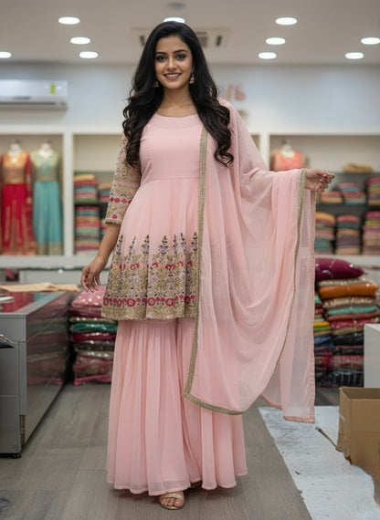 Beautiful designer sharara suit